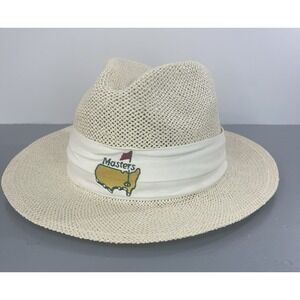 Masters Texace Unihat USA Straw Bucket PGA Tour Masters Fairway Golf Hat VTG 80s